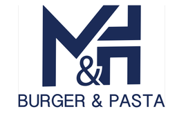 M & H burger & pasta logo
