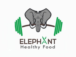 Elephant healthy food logo