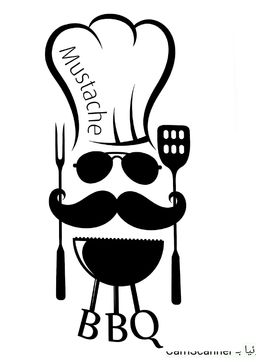Mustache BBQ logo
