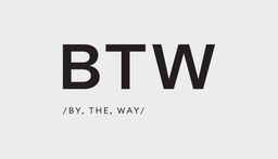 باي ذا وي - Btw By The Way logo