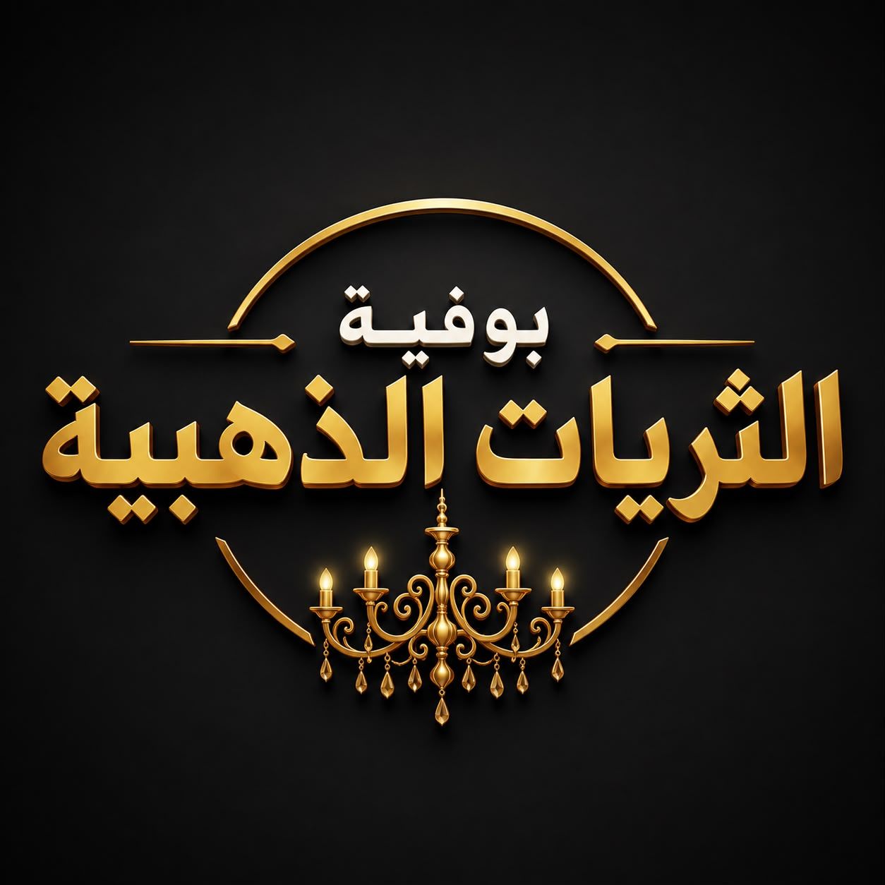 صورة بوفية الثريات الذهبية
