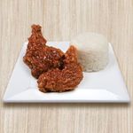 2 pcs. Winner Wings Barbecue Value Meal, No Drink