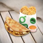 Roast Beef & Cream Cheese Pizzawrap Value Meal w/ Regular Potato Waves
