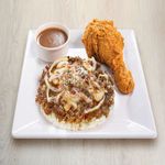 Roast Beef Pizza Rice Bake Chicken Combo