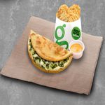 Creamy Spinach Pizzawrap Value Meal w/ Regular Potato Waves