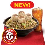 Siomai Beef Chao Fan with Drink