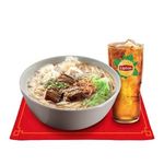 Beef Wonton Mami with Drink