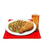 Pancit Canton with 1pc. Chinese Style Fried Chicken with Drink