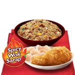 Spicy Chao Fan with Fried Chicken