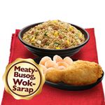 Pork Chao Fan with Fried Chicken