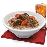 Braised Beef with Rice with Drink