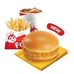Chili Cheese Crunchy Chicken Sandwich w/ Fries & Drink