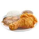 1 - pc. Chickenjoy w/ Burger Steak Solo