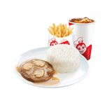 1 – pc. Burger Steak w/ Fries & Drink