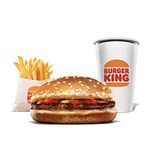 Flame-Grilled Hamburger Meal
