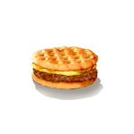 BK Waffle Sausage King with Egg