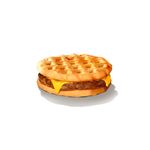 BK Waffle Sausage King with Cheese