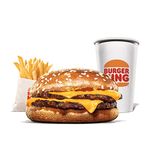Flame-Grilled Double Cheeseburger Meal