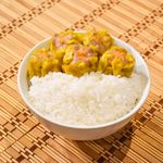 Plain Rice with Pork Siomai