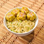 Egg fried rice with Pork Siomai