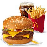 Double Quarter Pounder w/ Cheese w/ Fries Medium Meal