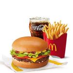 Cheeseburger with Lettuce & Tomatoes with Medium Fries and Drink