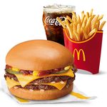 Double Cheeseburger w/ Fries Large Meal