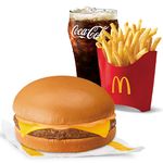 Cheesy Burger McDo w/ Fries Medium Meal