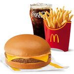 Cheesy Burger McDo w/ Fries Large Meal