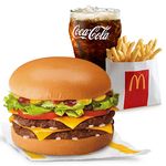 Double Cheeseburger with Lettuce & Tomatoes with Small Fries and Drink