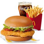 Crispy Chicken Sandwich with Lettuce & Tomatoes with Medium Fries and Drink