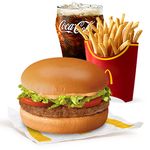 Burger McDo with Lettuce & Tomatoes with Large Fries and Drink