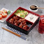 6Pc Honey Chicken Teriyaki Bento Combo