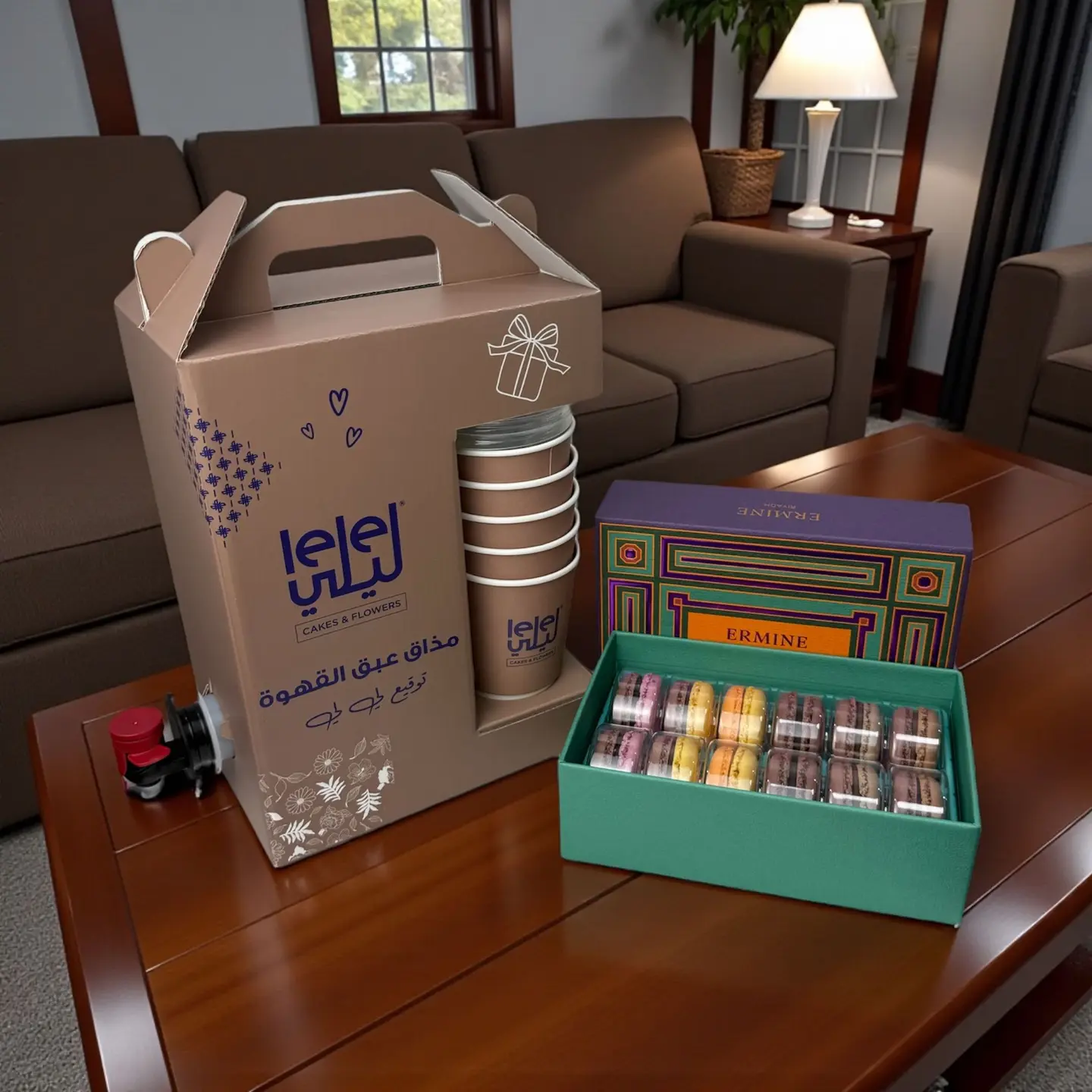 قهوة وماكرون إيرماين