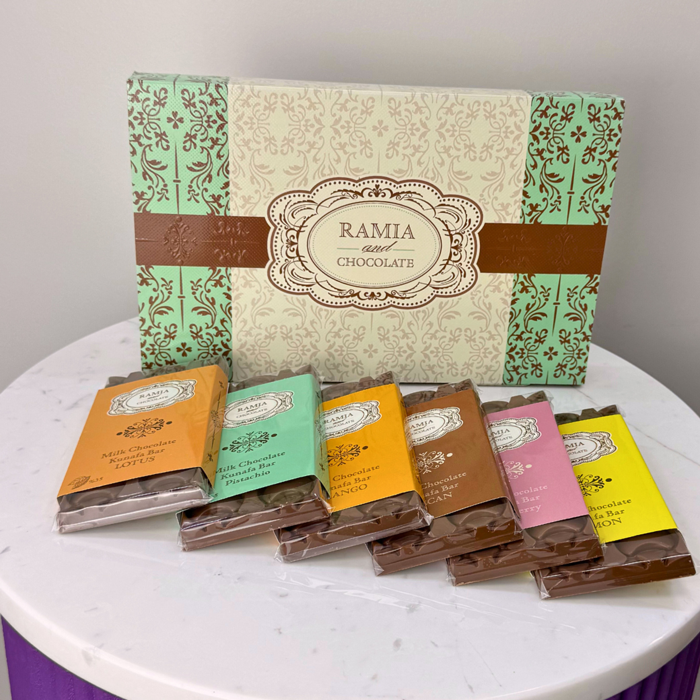 Ramie Chocolate Bars 6 Pieces With Different Flavors