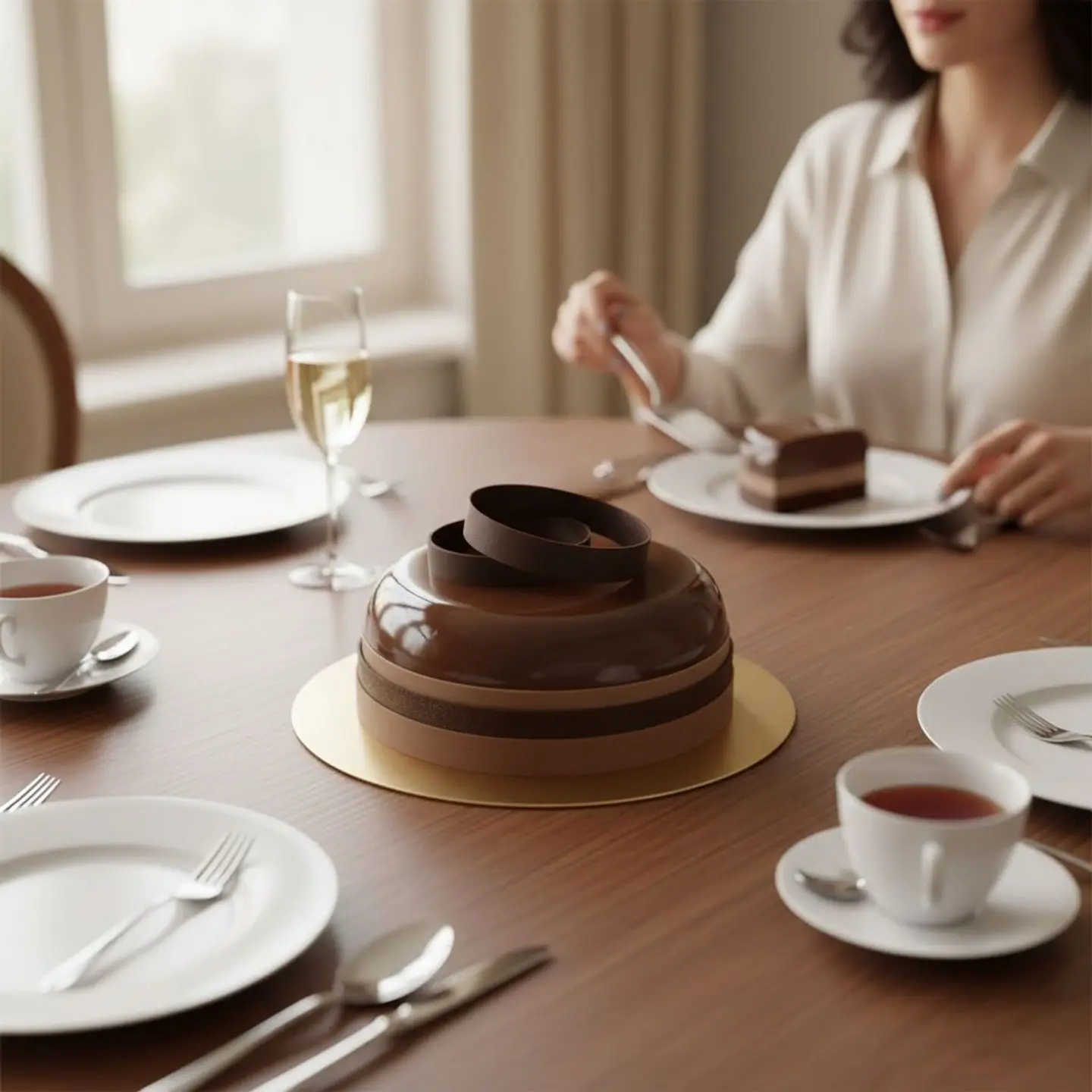 كيك فدج شوكولا