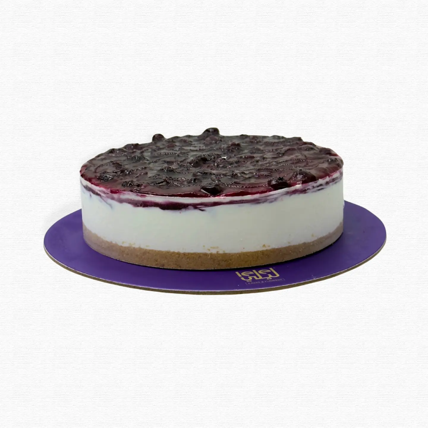 تشيز كيك توت ازرق كبير