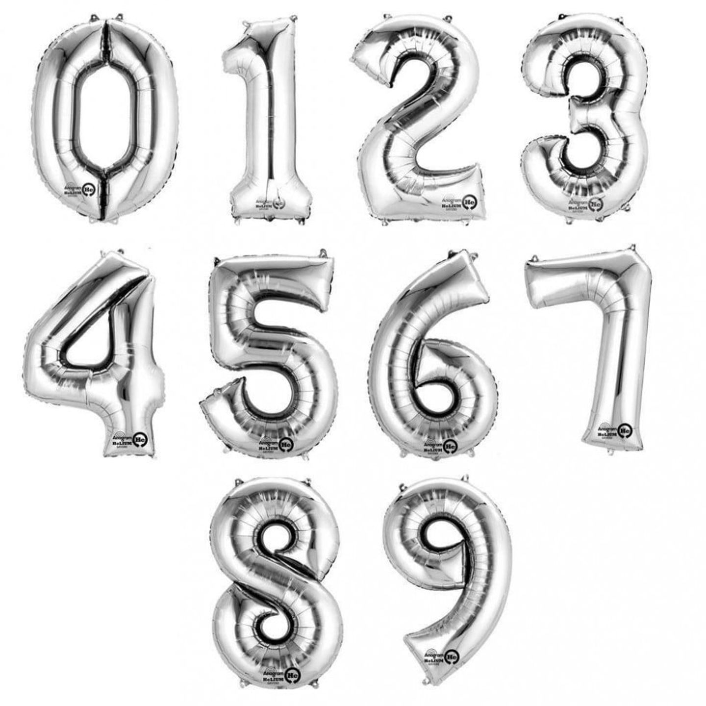 Number Balloons (Helium)