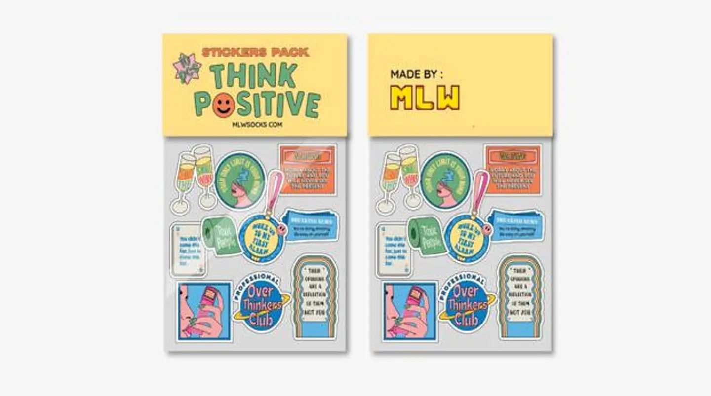 Think Positive Stickers Pack