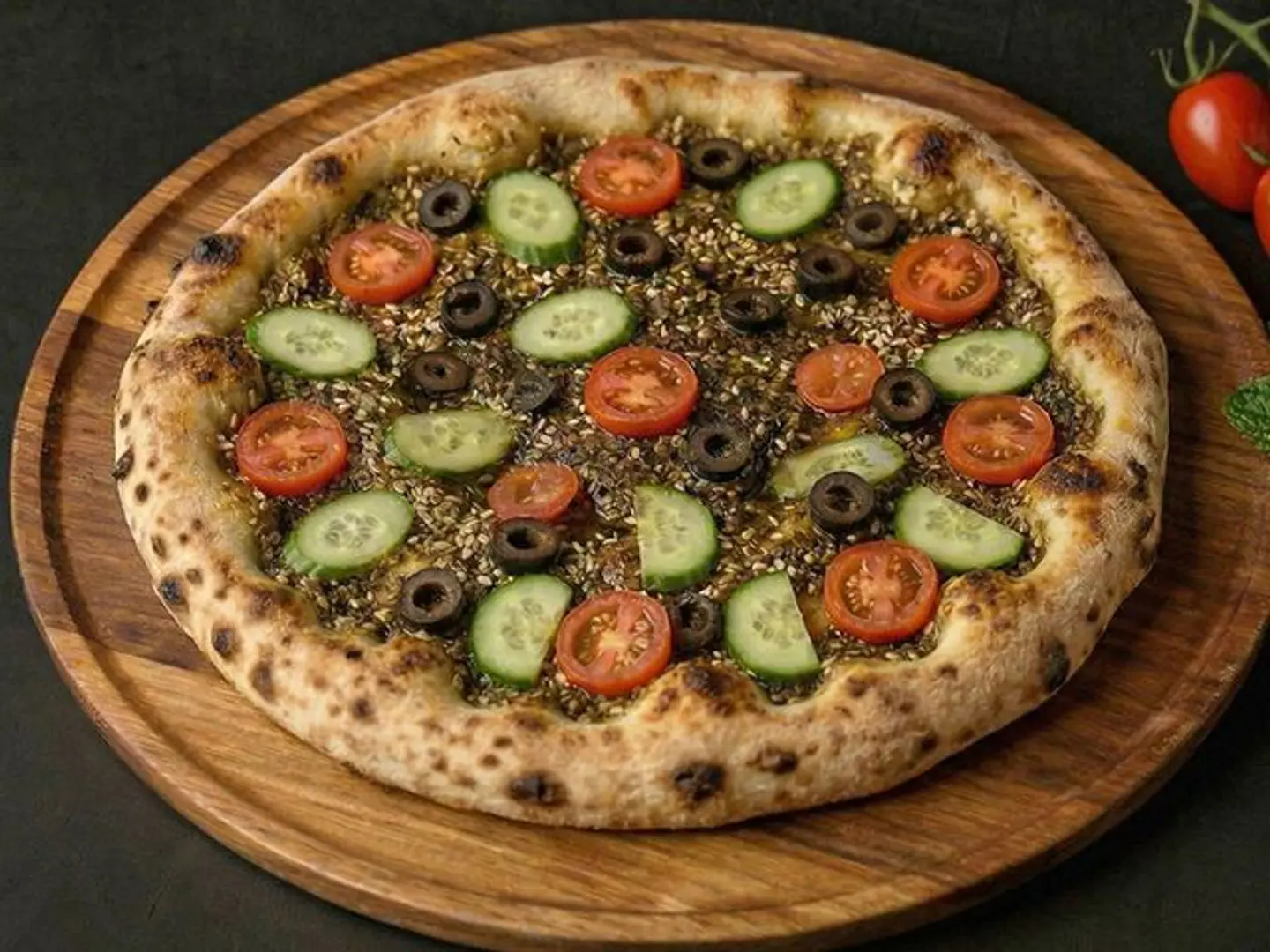Zaatar With Vegetables Mankoushe Italy