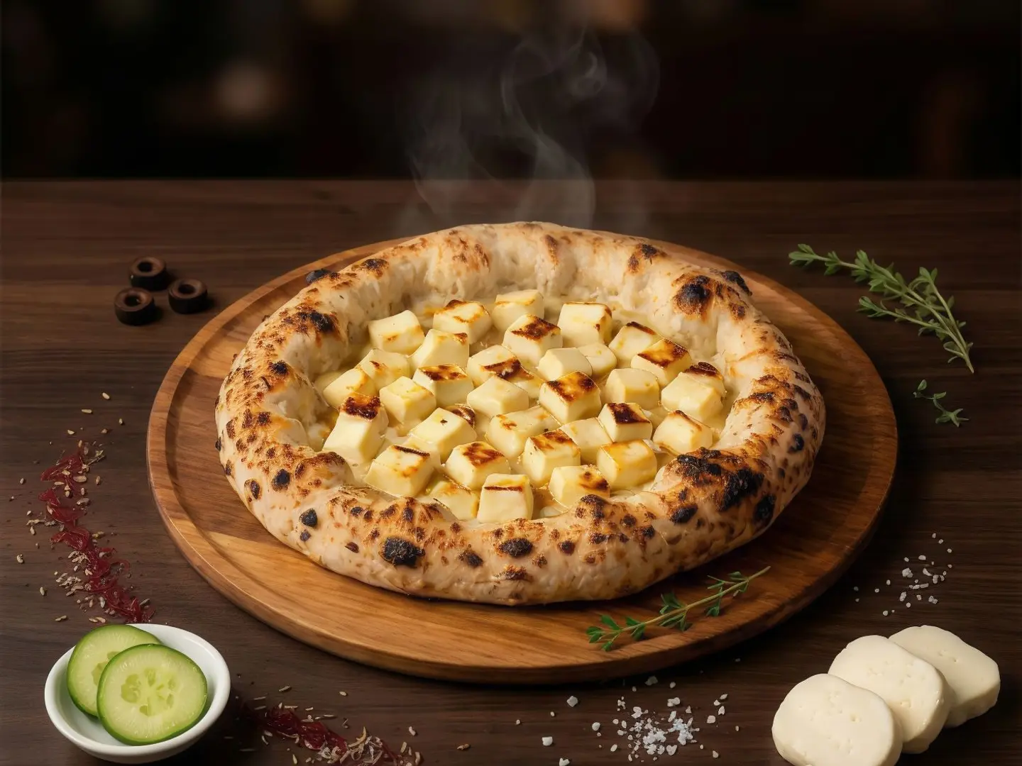 Halloumi Cheese Mankoushe Italy