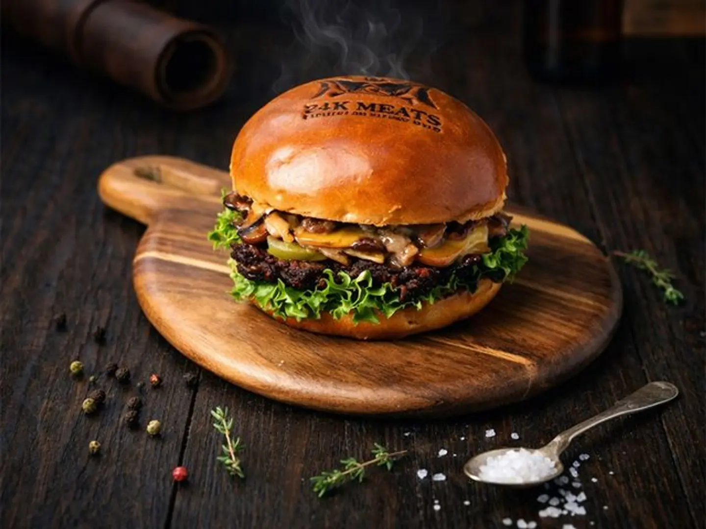 Brisket Slices Burger