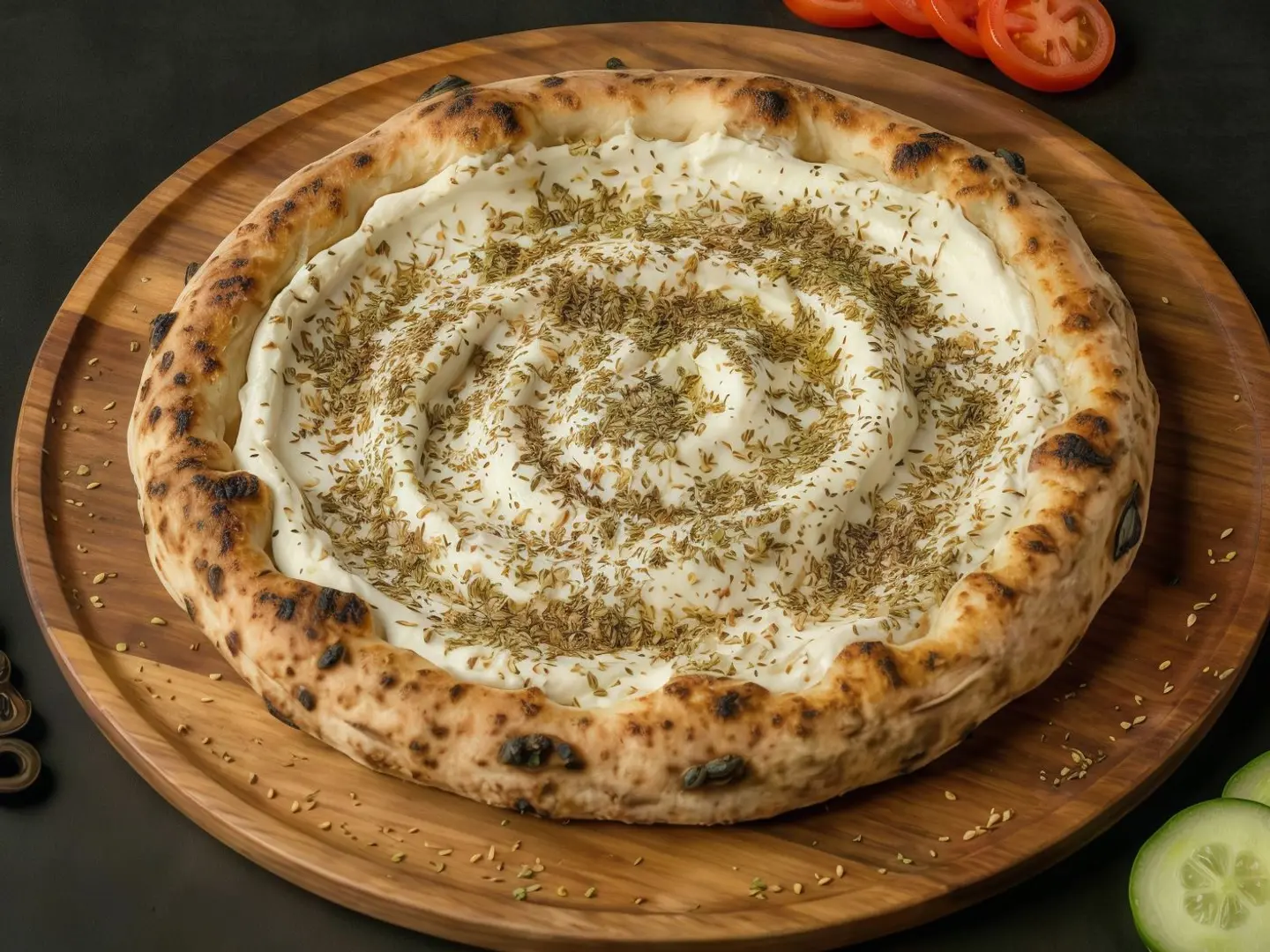 Labneh With Zaatar Mankoushe Italy