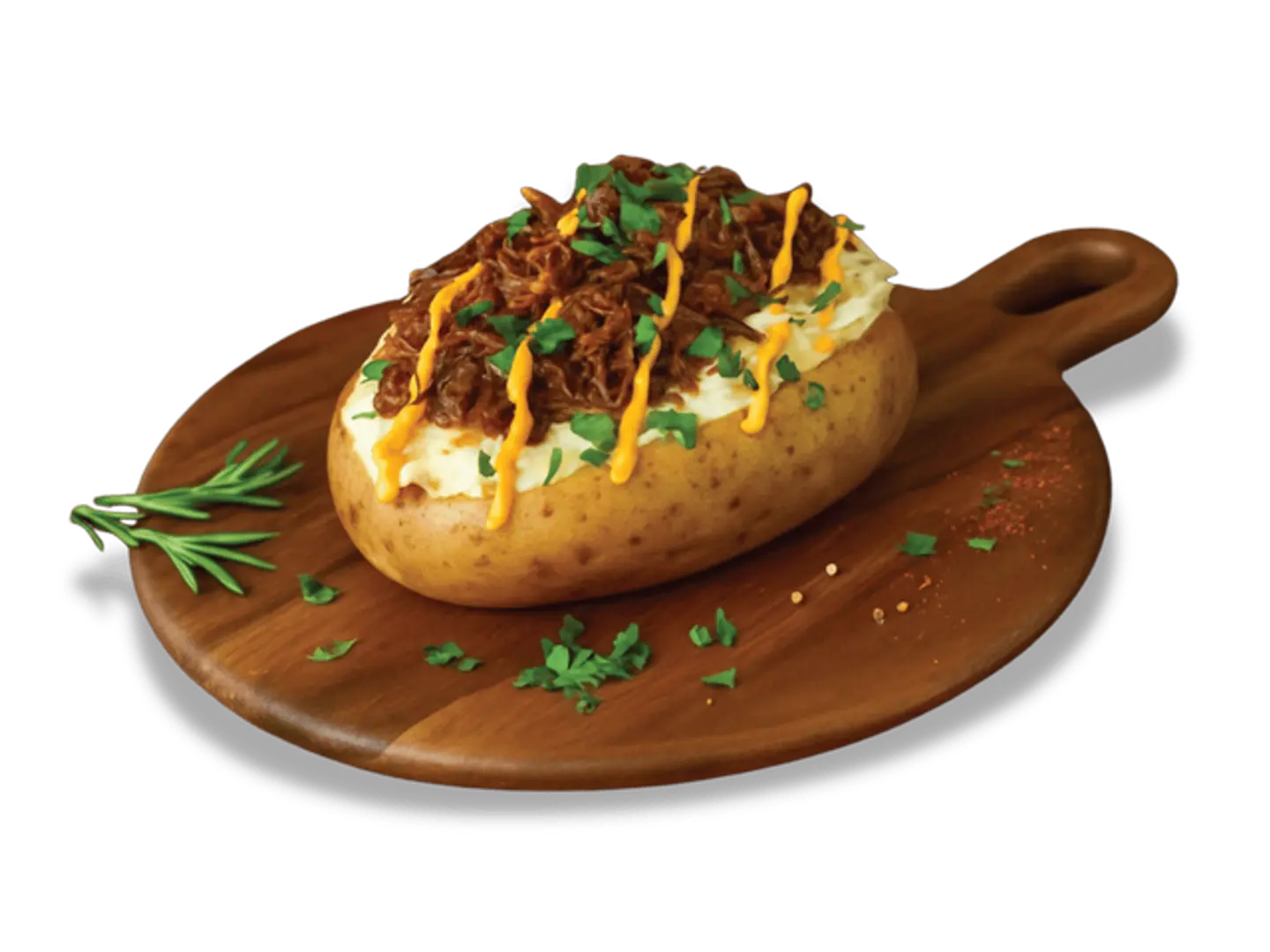 بطاطس مشوية مع البرسكت