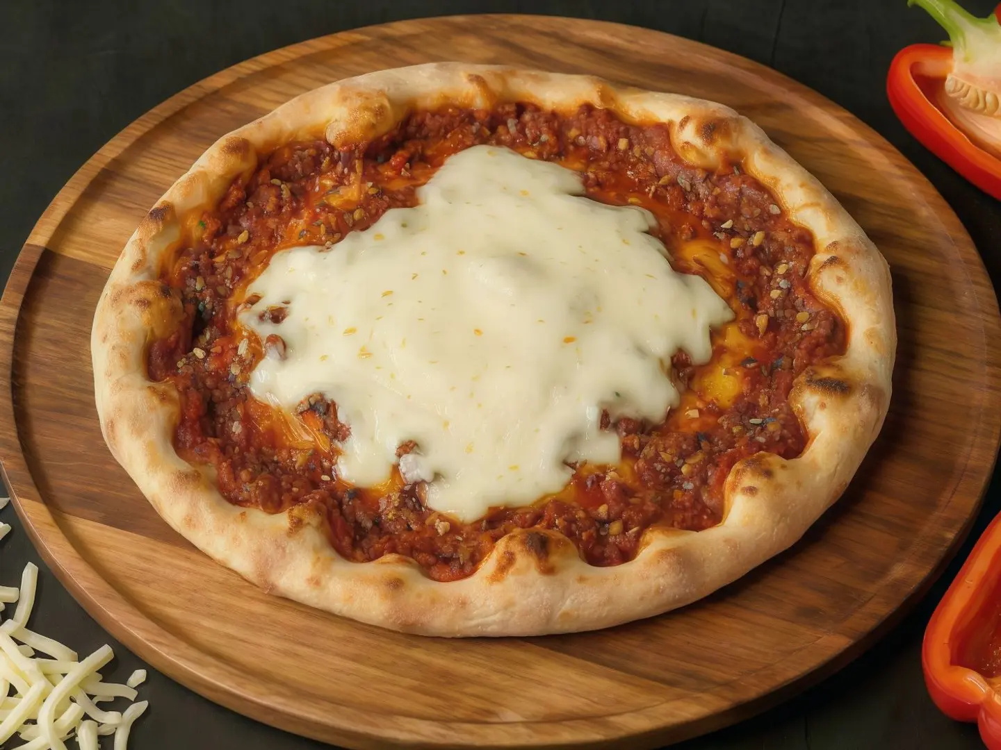 Muhammara With Cheese Mankoushe