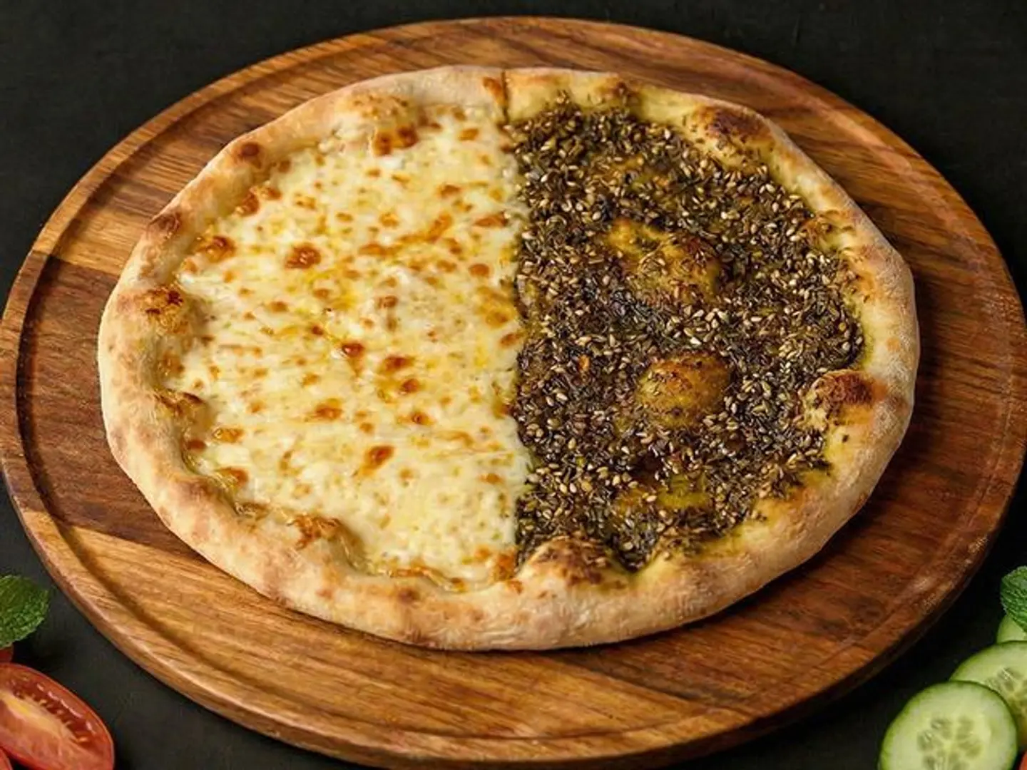 Zaatar With Cheese Mankoushe