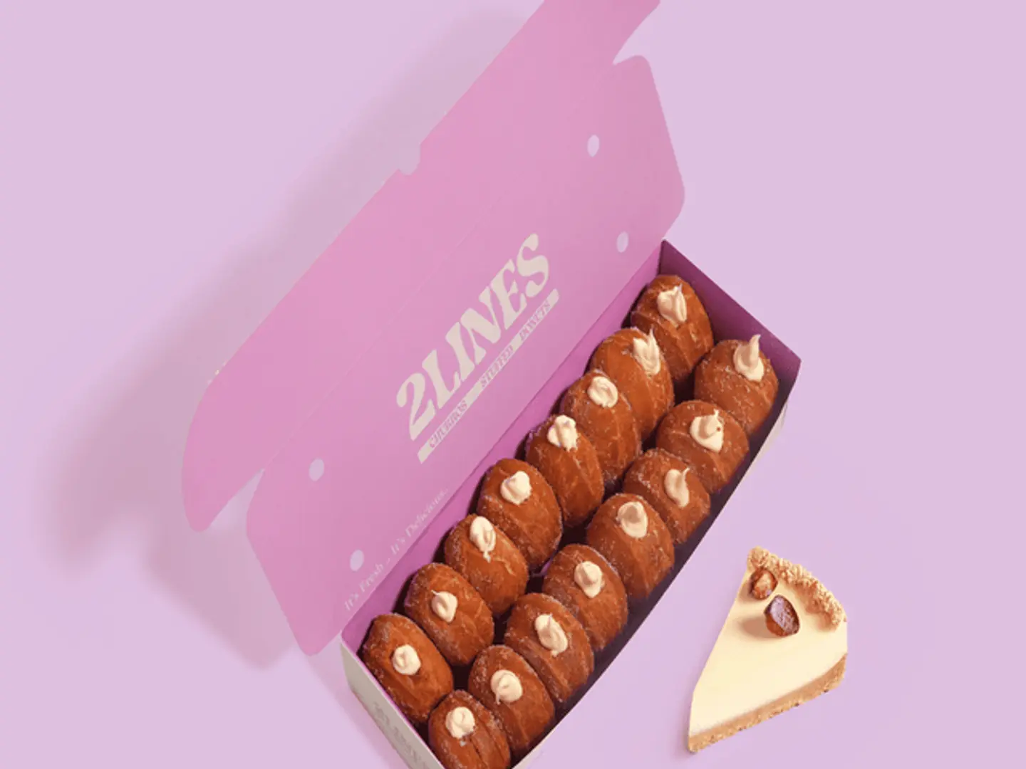 دونات محشية بحشوة التشيز كيك