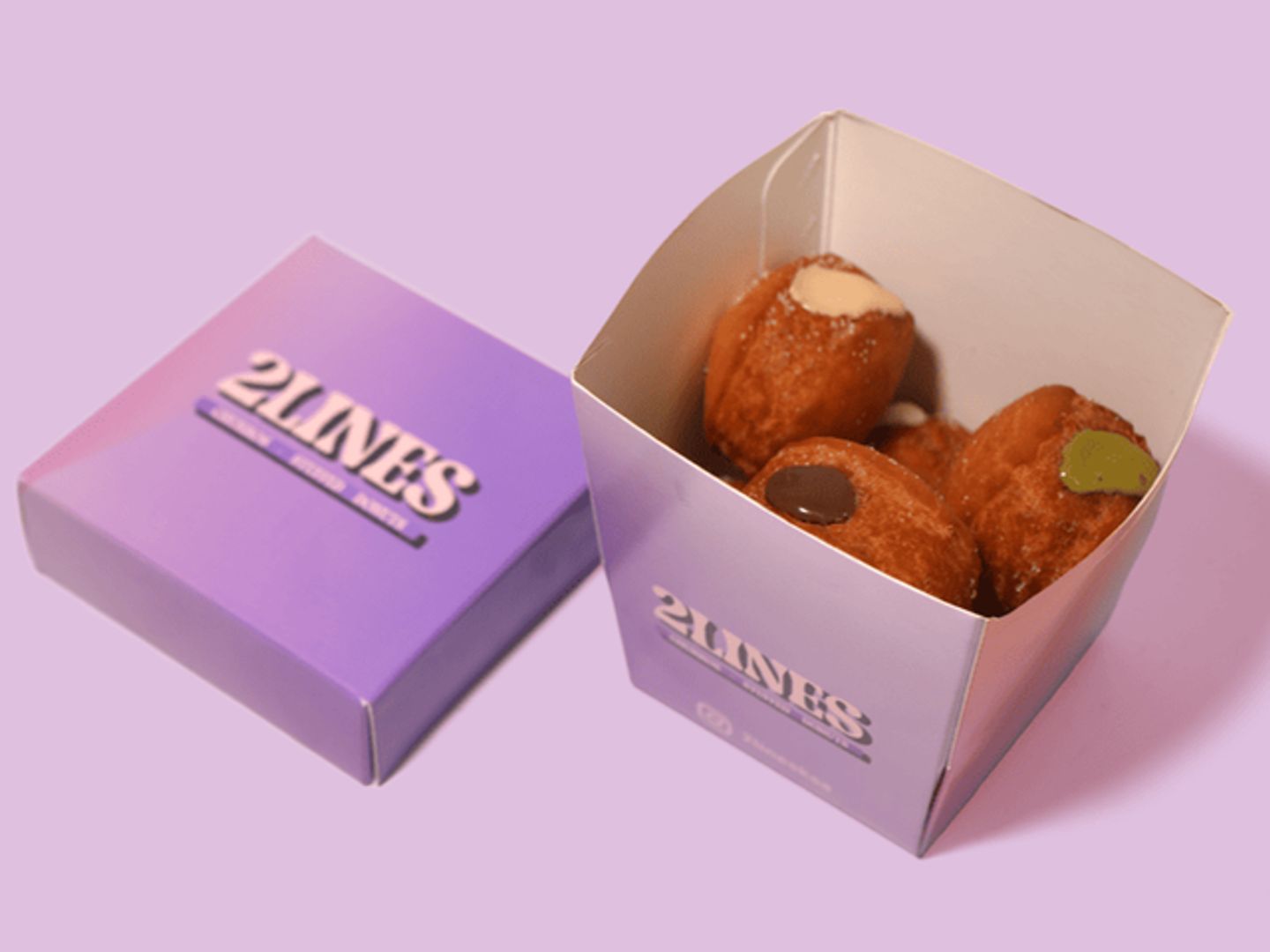Mini Bites Donut Cup Stuffed 6 Pieces