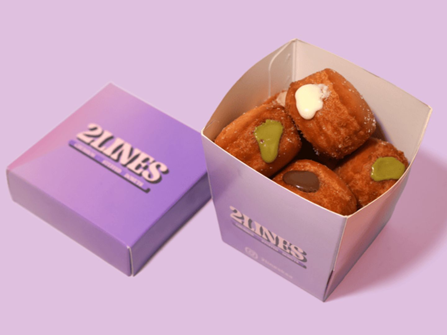 Mini Bites Donut Cup Stuffed 8 Pieces