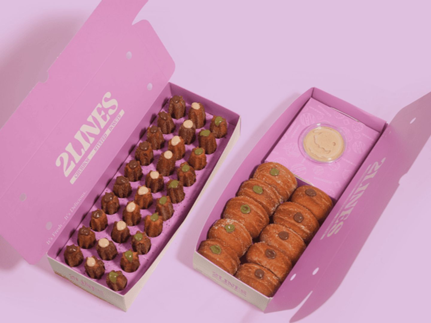 Mix Box Of 10 Stuffed Donuts And 30 Stuffed Churros